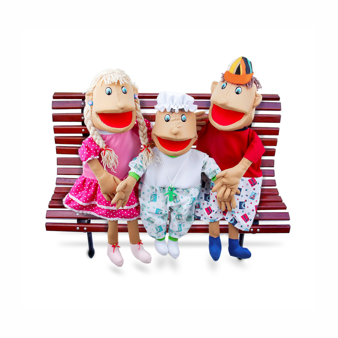 Fantoches Gigantes Família Branca - Imagem 2