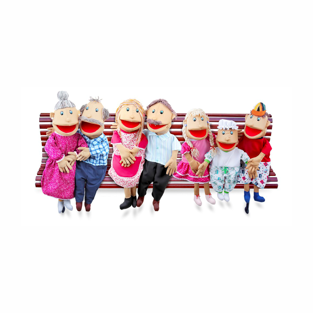 Fantoches Gigantes Família Branca