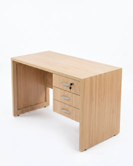 Mesa Escritório com Gaveteiro de 3 Gavetas e Tranca 100% MDF